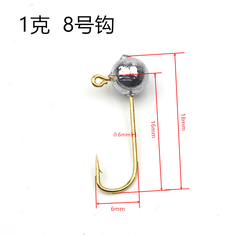 10 adet/grup Mikro Jig Kafa Ba - Fishing Hook Offset incelemesi ve fiyatı