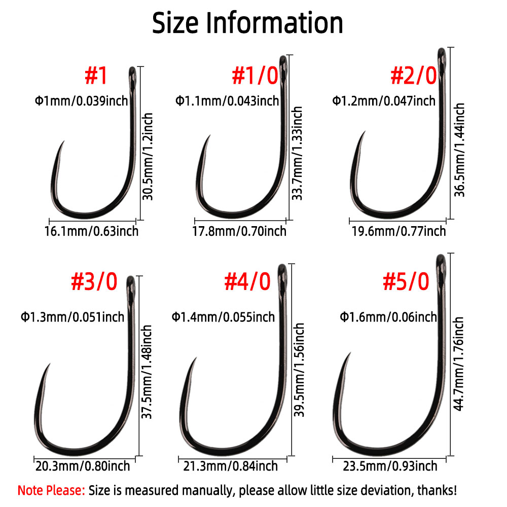 20 adet # 1 1/0 2/0 3/0 4/0 5/ - Fishing Hook Barbless incelemesi ve fiyatı